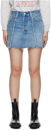 Levi's Blue Recrafted Icon Denim Miniskirt