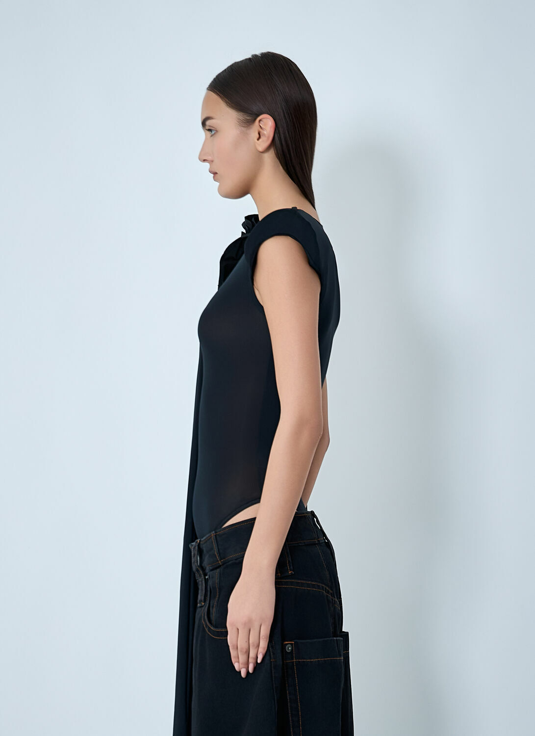 VAQUERA Draped Bodysuit