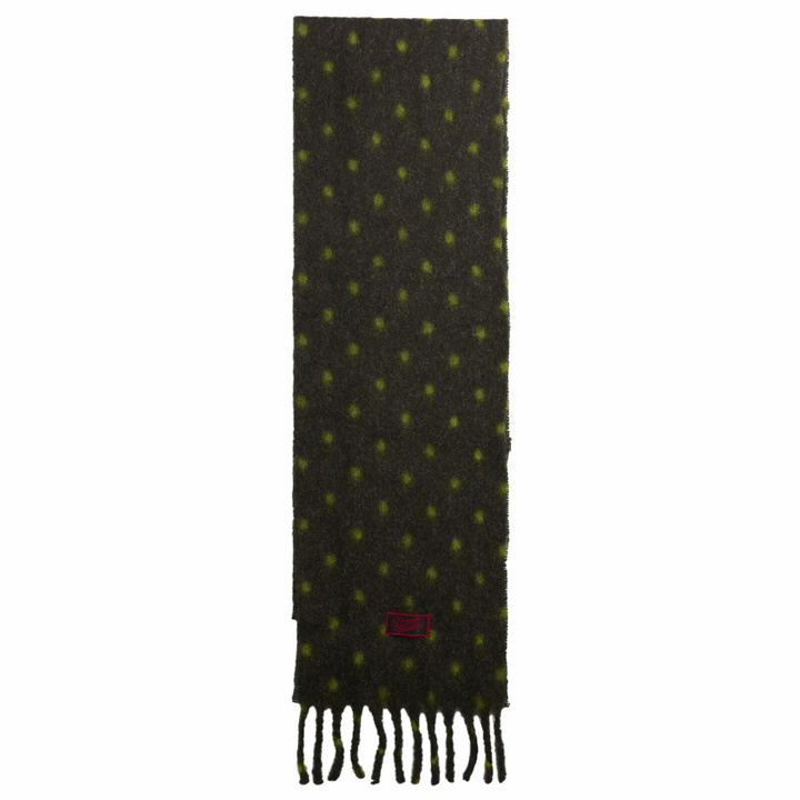 Photo: Damson Madder Women's DM Fluffy Scarf in Charcoal 