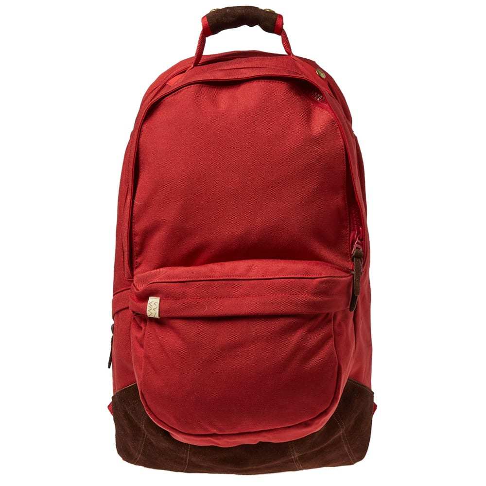 Visvim Cordura 22L Veggie Suede Backpack Red Visvim