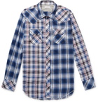 Engineered Garments - Embroidered Checked Cotton Shirt - Blue