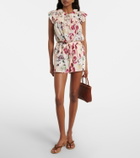 Ulla Johnson Aurielle floral silk shorts