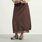 Damson Madder Women's Amber Panel Midi Skirt in Choc