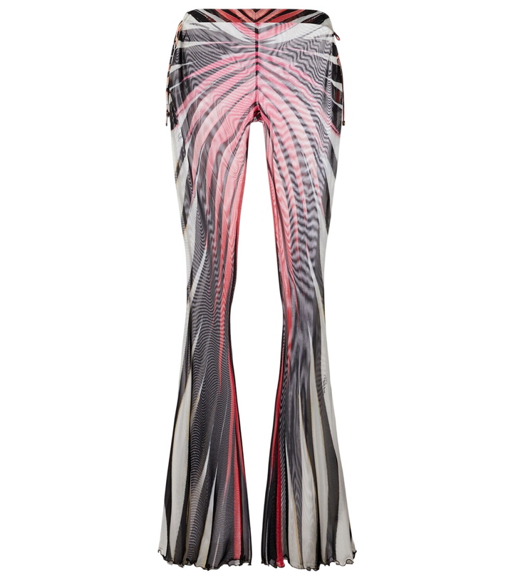 Photo: Roberto Cavalli Printed sheer flared pants