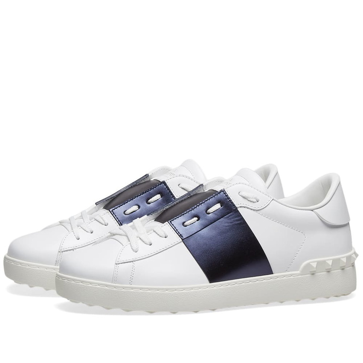 Photo: Valentino Metallic Open Low Top Sneaker