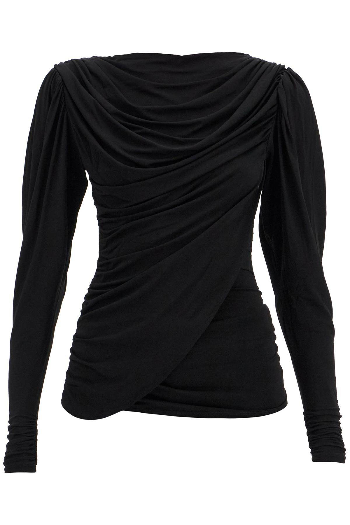 PALOMA WOOL｜ (Blessy (TD7802-999)) PALOMA WOOL drapped blessy top Black Paloma Wool
