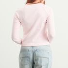 Fruity Booty Women's Round Neck Long Sleeve Top in Pink