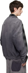 Maison MIHARA YASUHIRO Gray Front Back Combined Check Shirt