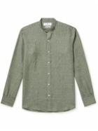 Turnbull & Asser - Blake Grandad-Collar Linen Shirt - Green