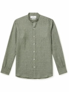 Turnbull & Asser - Blake Grandad-Collar Linen Shirt - Green