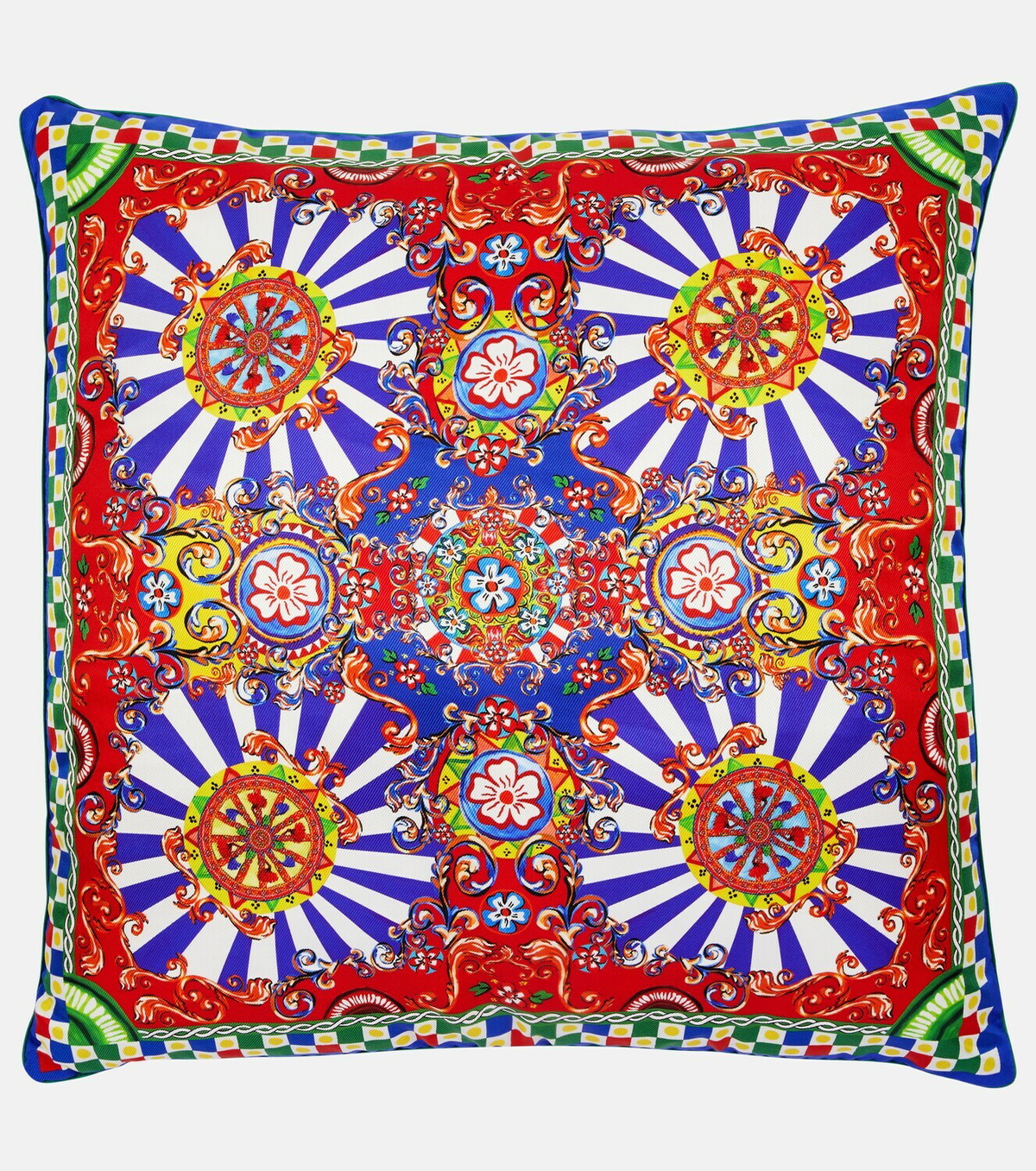 Dolce&Gabbana Casa - Medium printed silk twill cushion Dolce & Gabbana