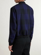 Givenchy - Checked Twill Varsity Jacket - Blue