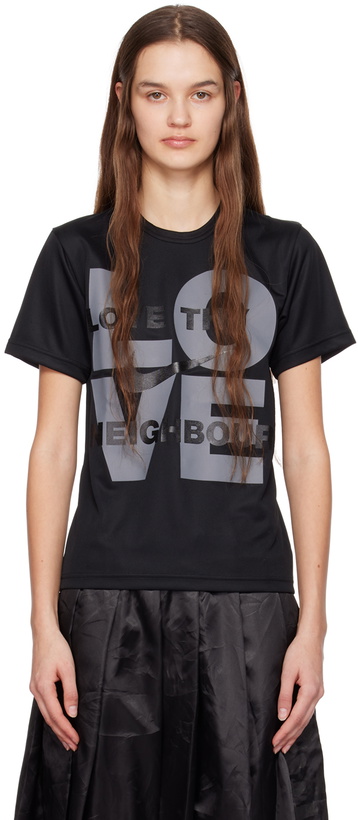 Photo: Black Comme des Garçons Black Nike Edition Love Thy Neighbour T-Shirt