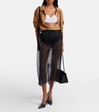 Prada Silk crêpe de chine bra top