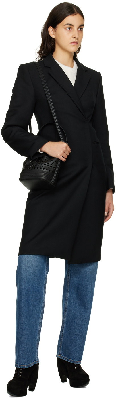 ALAÏA Black La Seau Openwork Shoulder Bag