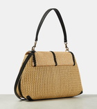 Chloé Penelope Small raffia shoulder bag