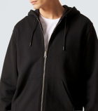 Givenchy Logo cotton fleece zip-up hoodie