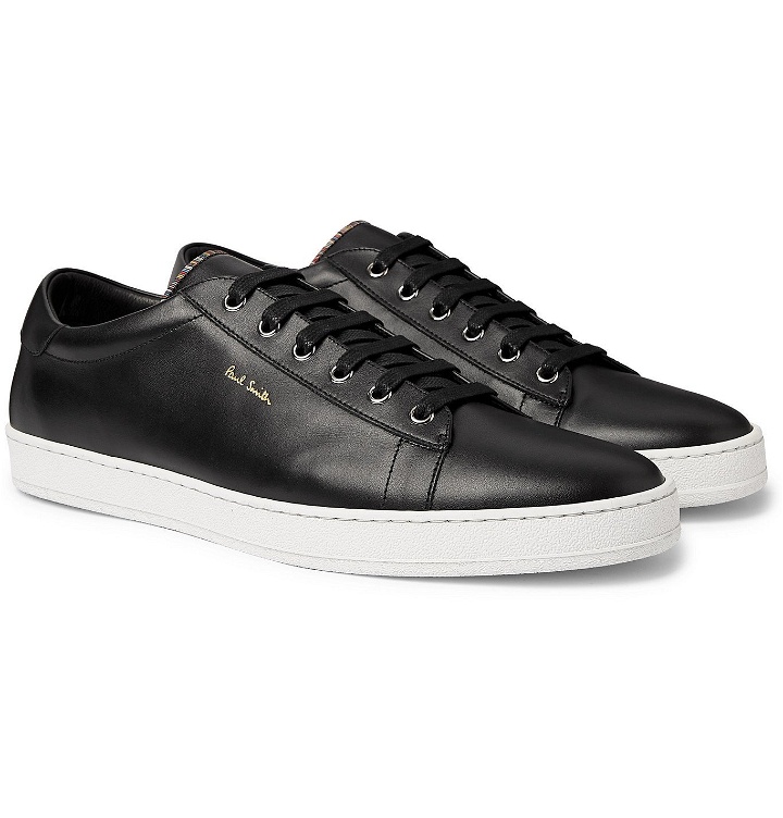 Photo: PAUL SMITH - Hassler Leather Sneakers - Black