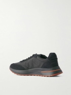 Loro Piana - Weekend Walk Evo Suede-Trimmed Shell Sneakers - Black