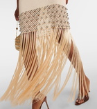 Rabanne Crochet embellished maxi skirt