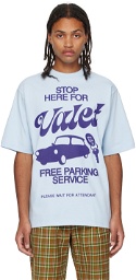 Late Checkout Blue 'Valet' T-Shirt