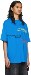 We11done Blue Cotton T-Shirt