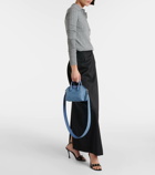 Givenchy Antigona Toy leather-trimmed denim tote bag