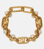 Gucci Faux pearl chain bracelet