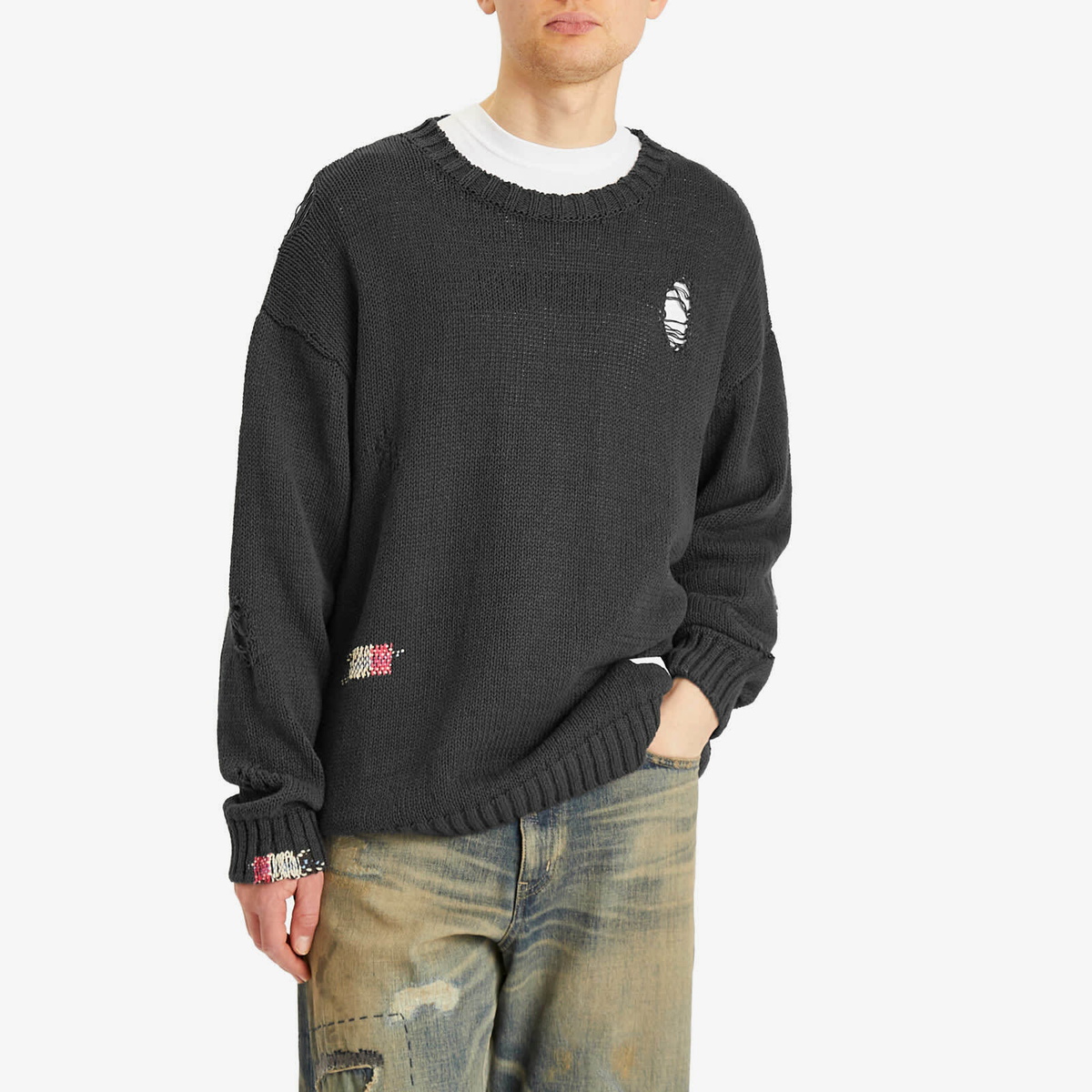 ネイバーフッド SAVAGE CREWNECK SWEATER サベージクルーネック