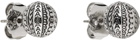 Marc Jacobs Silver 'The Monogram Ball Chain Stud' Earrings