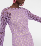 Anna Kosturova Bianca crochet cotton midi dress