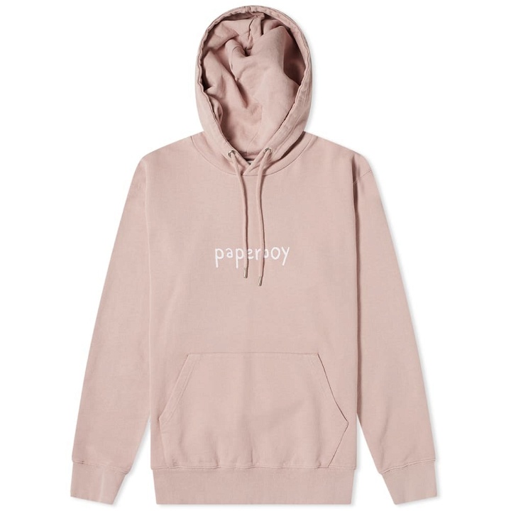Photo: Paperboy Men's Popover Hoody in Faded Pink