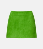 Staud Crest suede miniskirt
