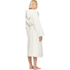 Tekla Off-White Terry Hooded Bathrobe
