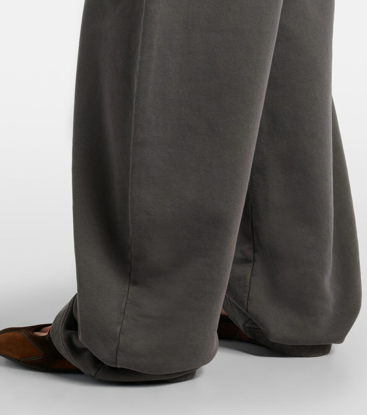 The Attico Cotton jersey barrel-leg sweatpants