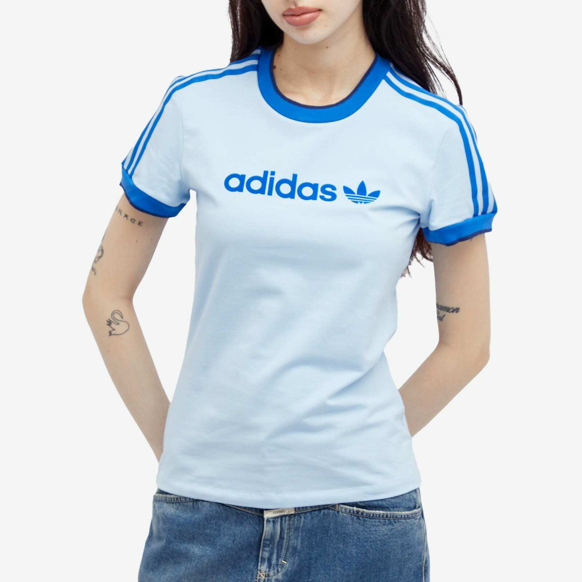 Tシャツ・カットソー adidas Karim Skyhook Tee Cloud White JD5192 adidas Jabbar Skyhook Tee - White | adidas Singapore