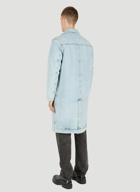 D-Roku Denim Coat in Light Blue