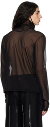 Johnlawrencesullivan Black Sheer Turtleneck
