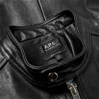 A.P.C. Coffee Racer Leather Jacket