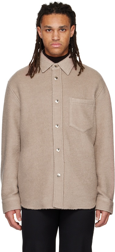 Photo: System Taupe Button Up Shirt