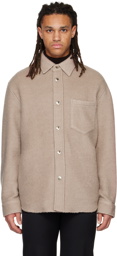 System Taupe Button Up Shirt