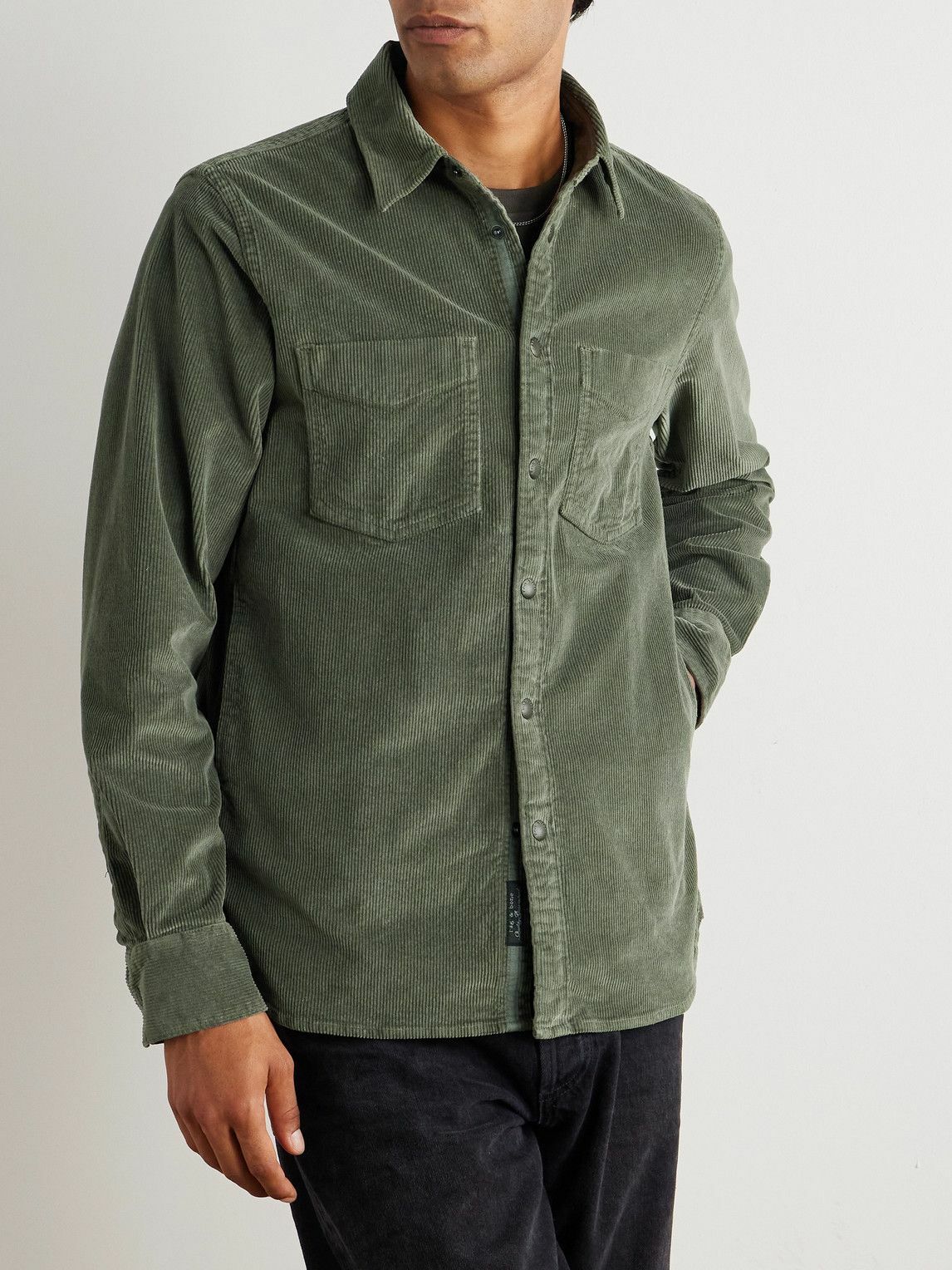 Rag & Bone - Cotton-Blend Corduroy Overshirt - Green