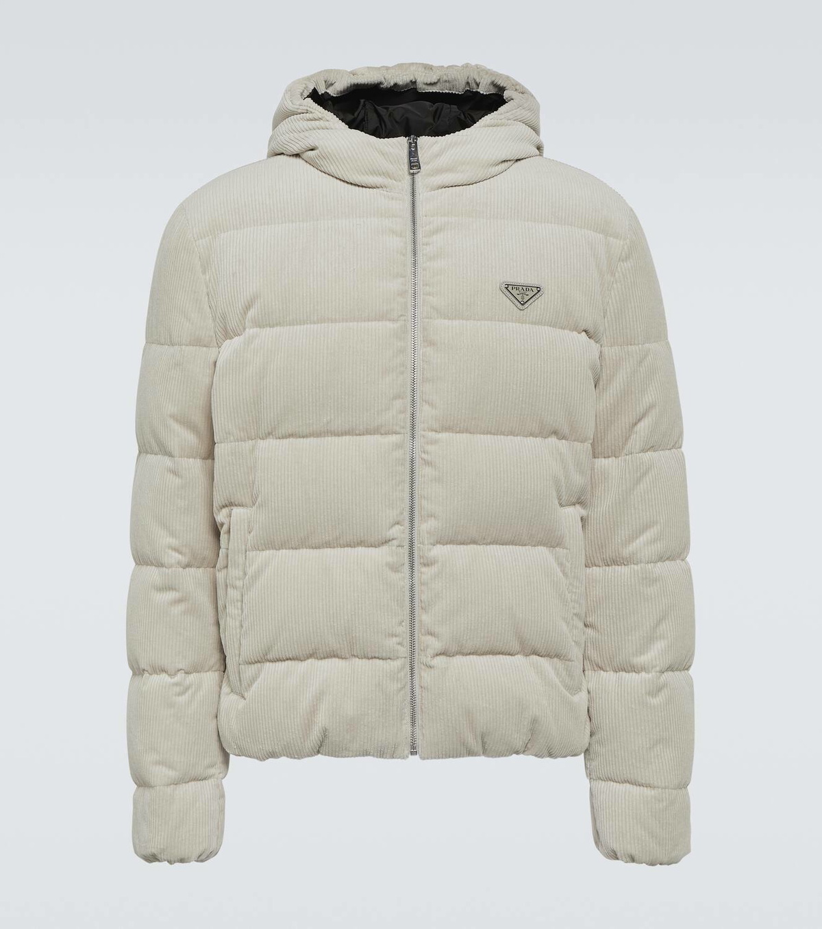 Prada Cropped cotton corduroy down jacket Prada