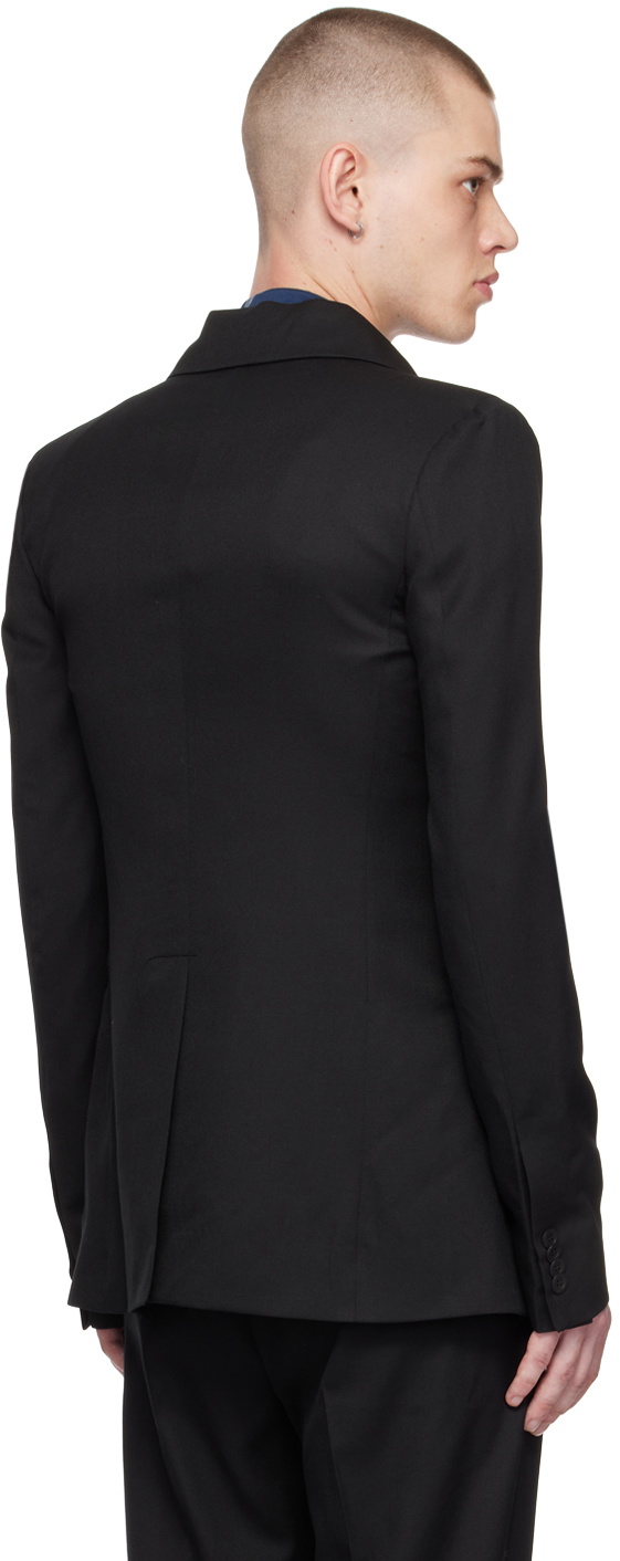 Carlota Barrera Black Three-Button Blazer