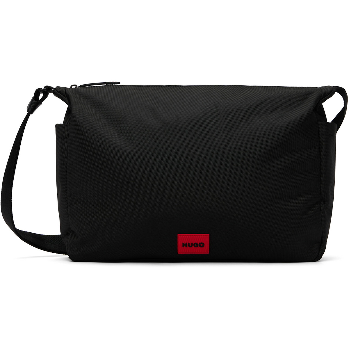 Hugo Black Canvas Messenger Bag