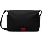 Hugo Black Canvas Messenger Bag