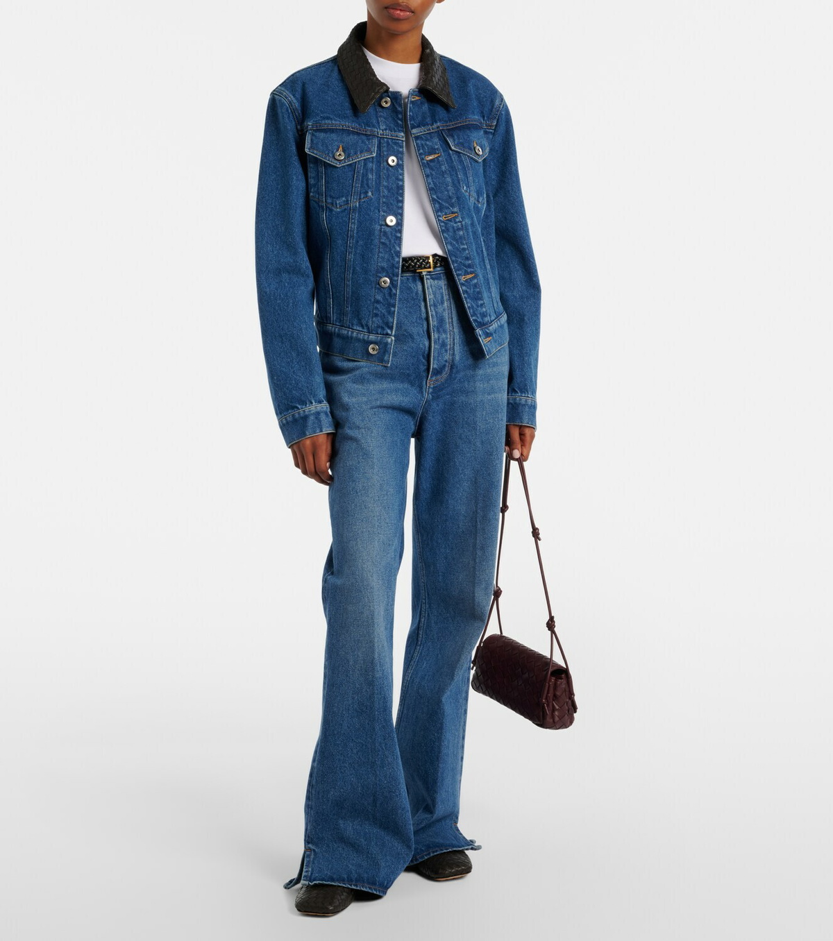 Bottega Veneta Intrecciato denim jacket