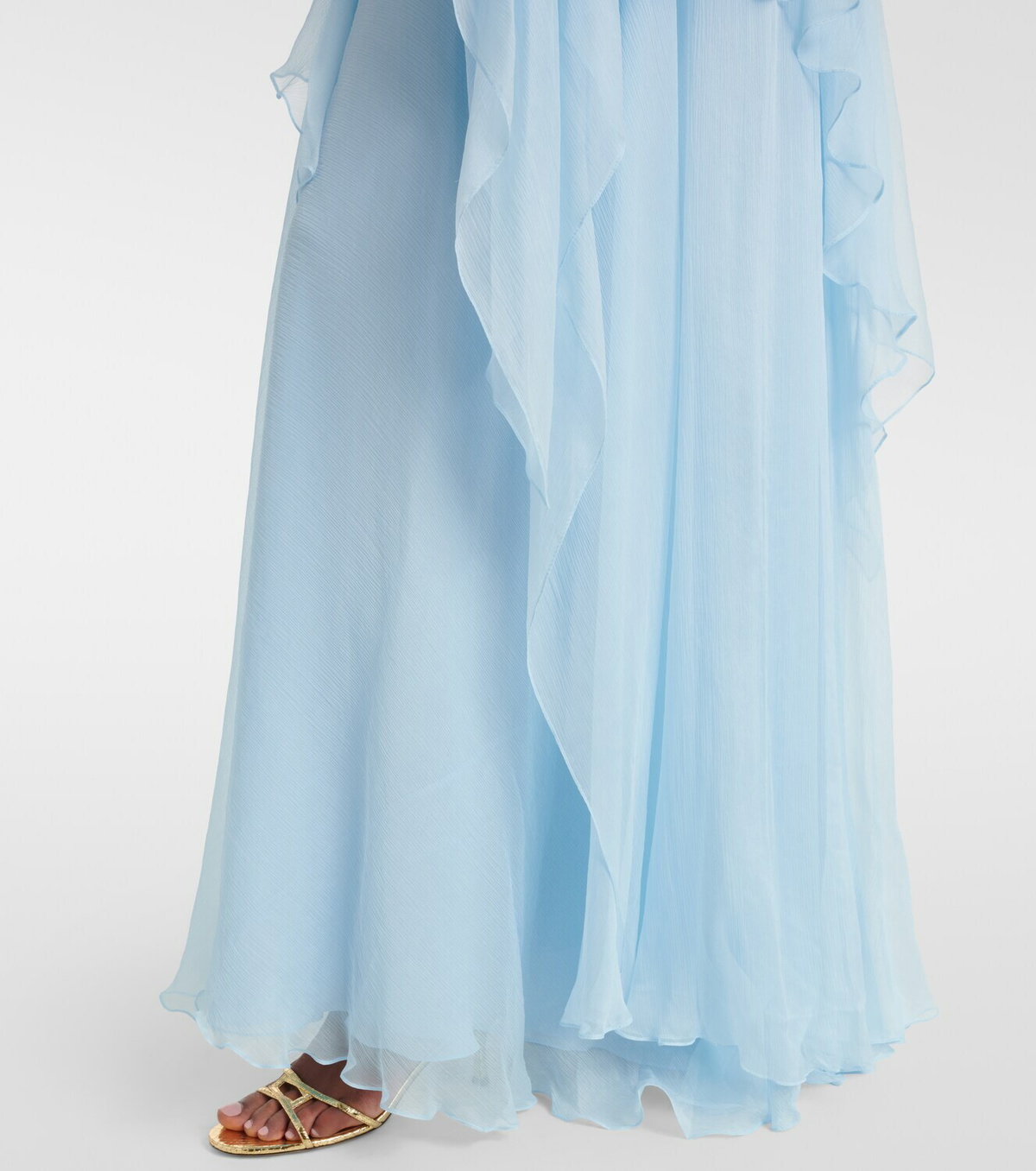 Costarellos Floral silk gown
