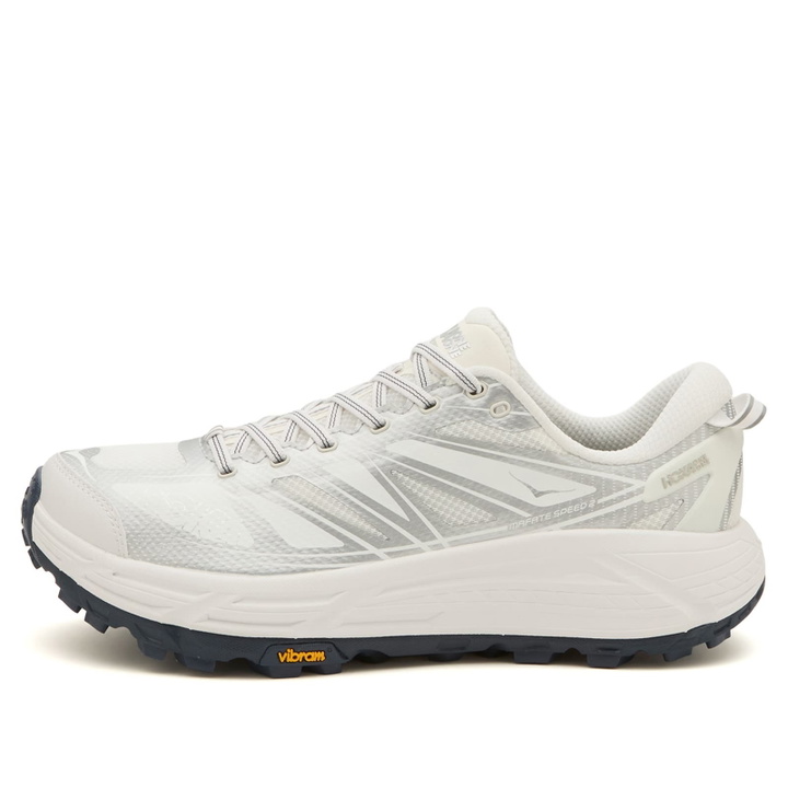Photo: HOKA ONE ONE U Mafate Speed 2 Sneaker in White/Silver