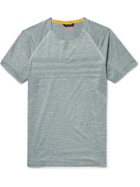 FALKE Ergonomic Sport System - Speed Space-Dyed Stretch-Jersey T-Shirt - Gray